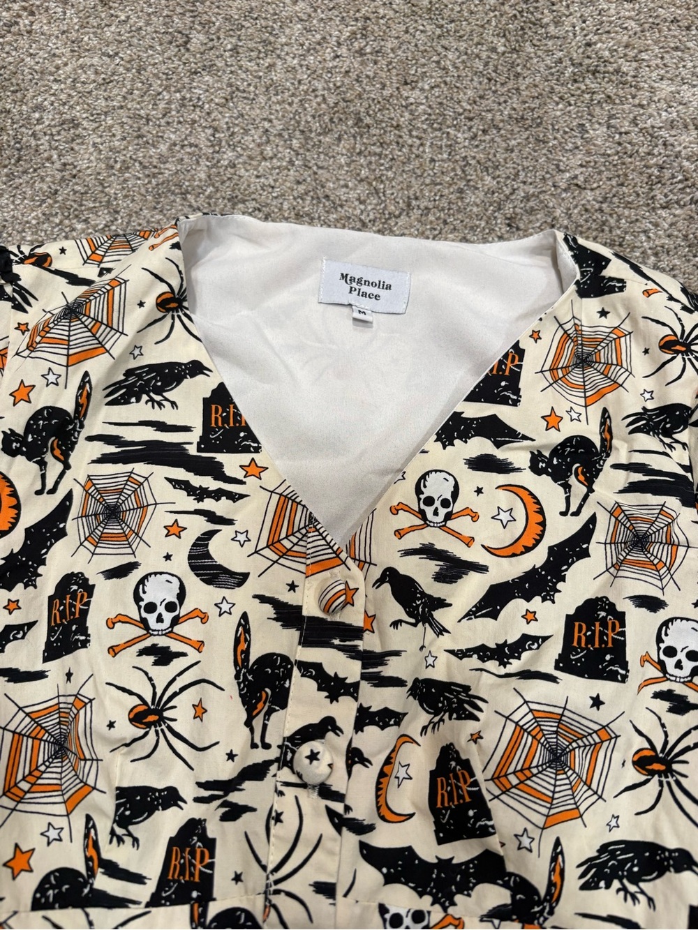 Magnolia Place Vintage rockabilly Retro Halloween Swing Dress NWOT medium - Picture 2 of 3